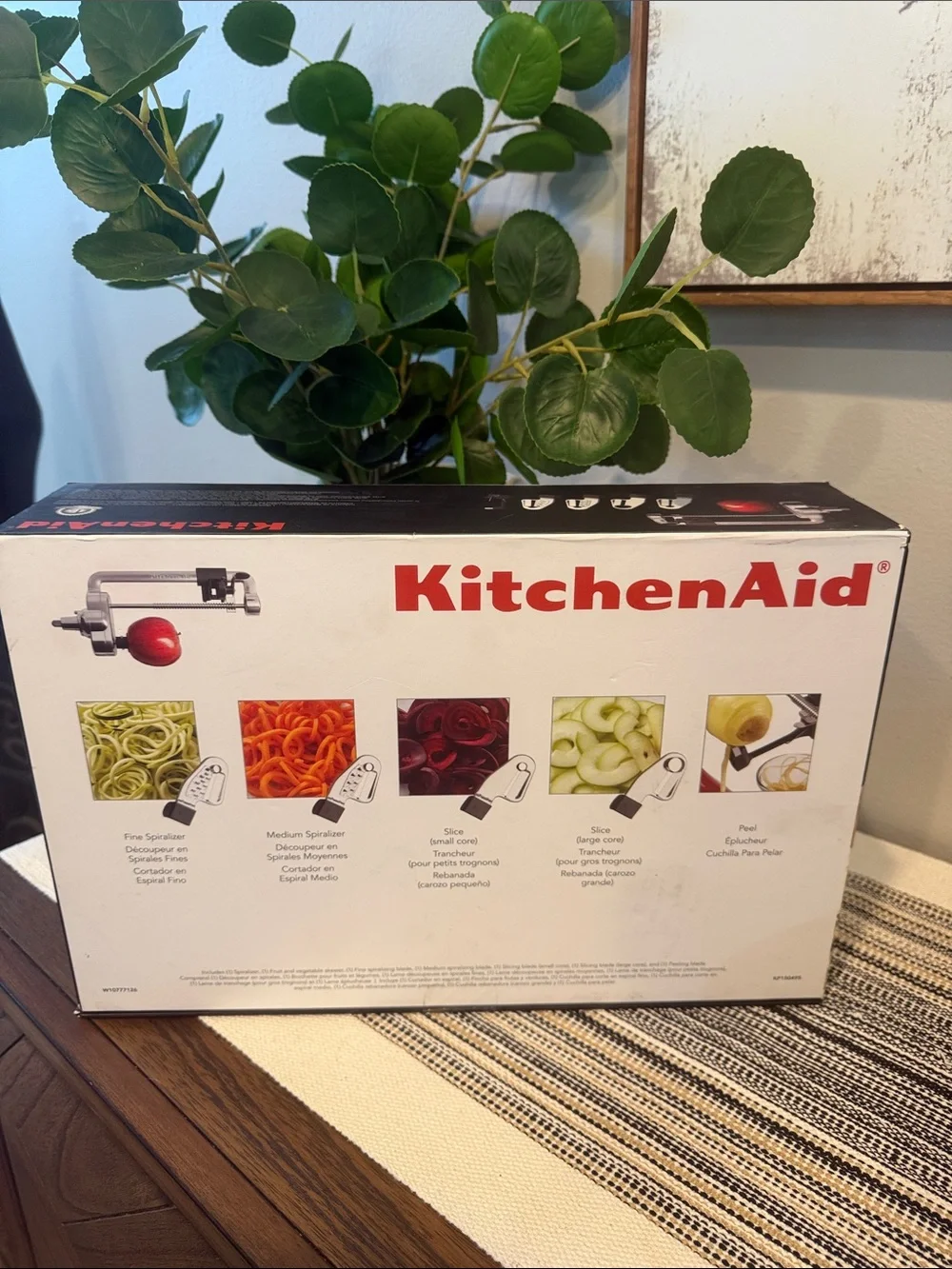 KitchenAid Spiralizer Mixer Attachment Peel Core and Slice New NEVER USED